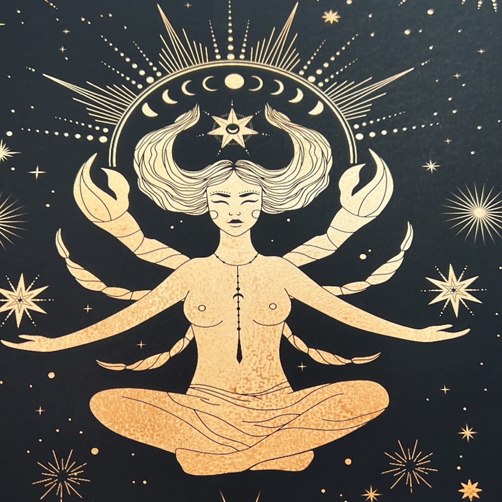 Cancer Wall Art Celestial Zodiac Horoscope Illustration Print Poster Unframed - Picture 16 of 17